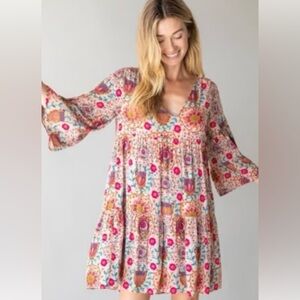 NWT NATURAL LIFE CHARLOTTE FLOWY DRESS MEDIUM